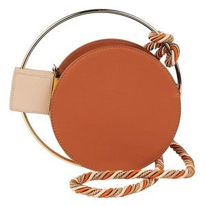 D'ESTREE Keith Circle Bag with Metal Frame NWOT